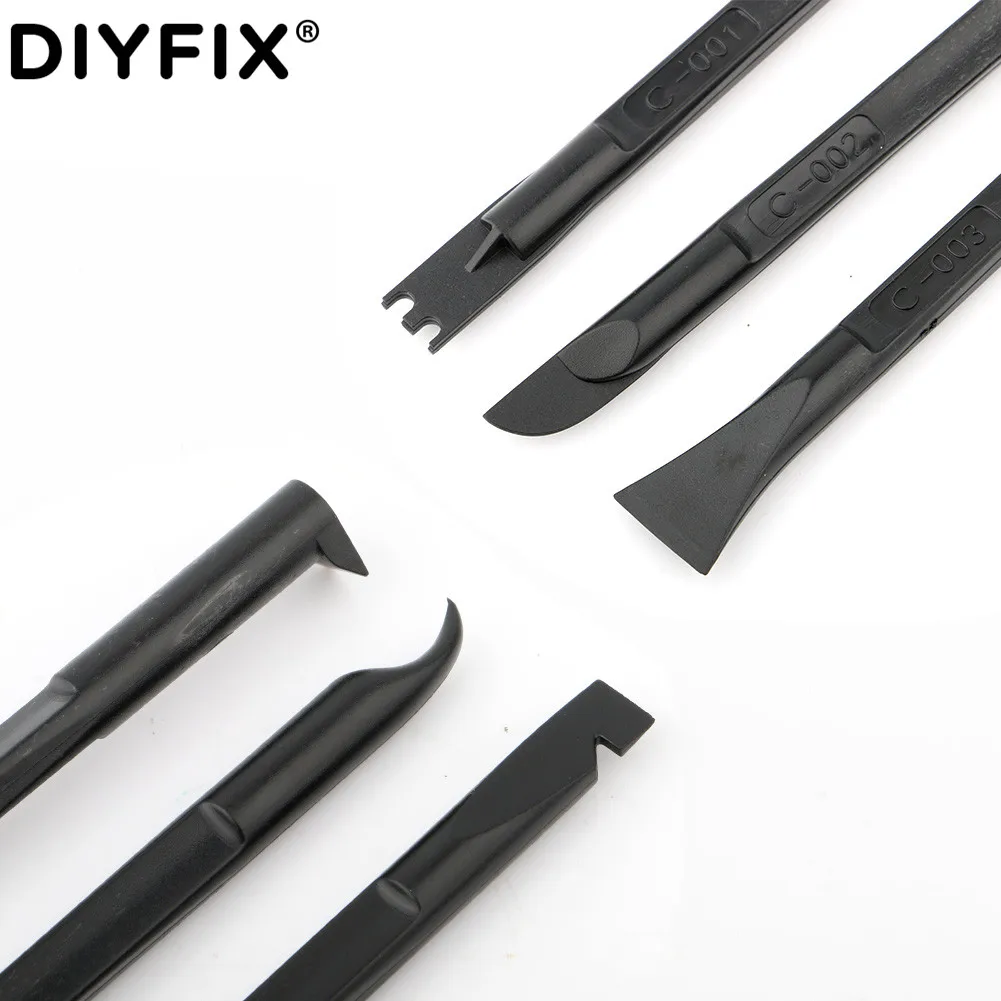 DIYFIX نسخة مطورة 10 قطعة من البلاستيك عتلة الهاتف المحمول مجموعة أدوات إصلاح تفكيك الكمبيوتر اللوحي أدوات فتح