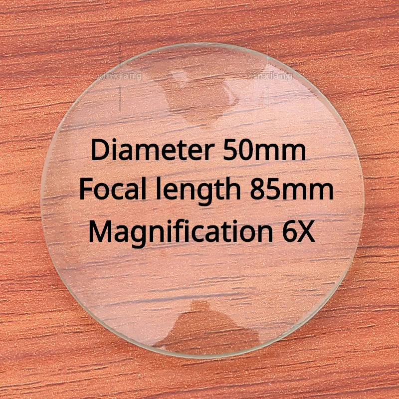 Support Customized Desktop Magnifying Glass Lens Magnification 6X Diameter 50mm Focal Length 85mm