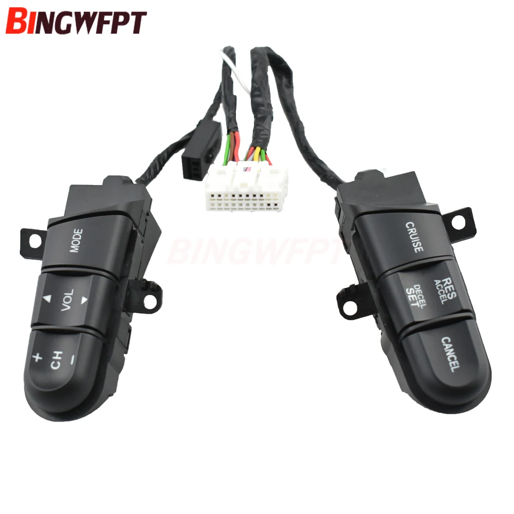 Steering Wheel Pad Cruise Audio Remote Switch 36770SNAA12 36770-SNA-A12 For Honda Jazz /Fit Civic 2006 2007 2008 2009 2010 2011