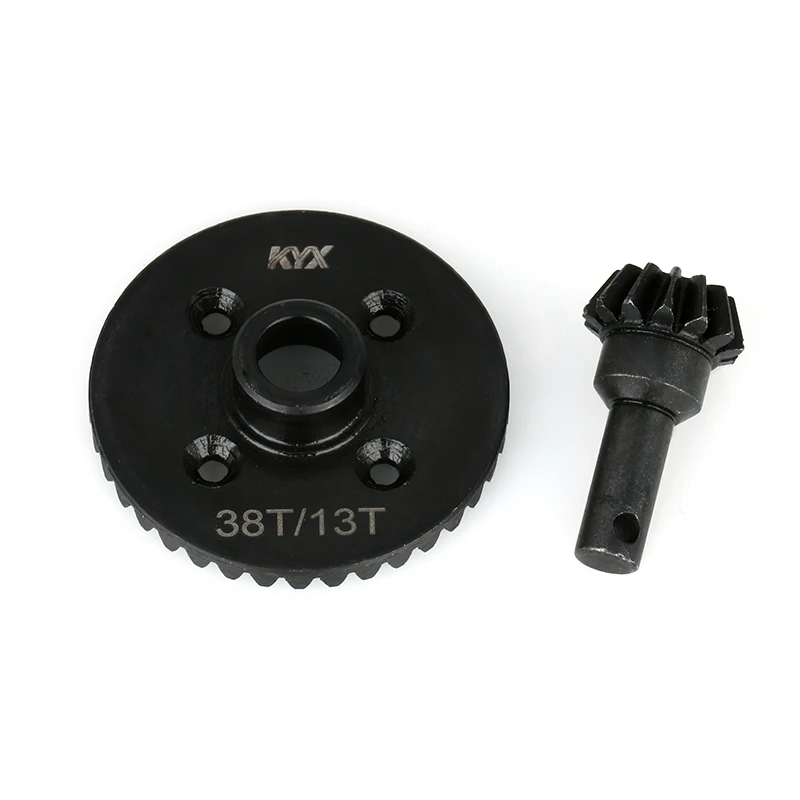 KYX Racing Heavy Duty Hardene Steel Differential Gear Set 38T/13T Bevel Gear Axle Gear for 1/10 RC Crawler Car Axial  RBX10 RYFT