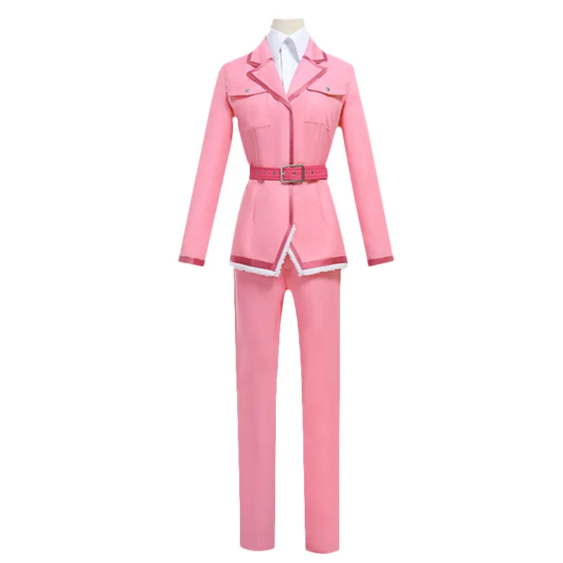 Anime Cells at Work! Eosinophil Granulocyte Hataraku Saibou Cosplay Costume Cute Pink Women Uniform Halloween Carnival Suit