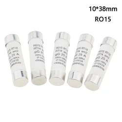 10/20Pcs 10*38 Fast blow Ceramic Fuse 10x38mm Fuse 500V 500V-50KA 1A 2A 3A 4A 5A 6A 8A 10A 16A 20A 25A 32A 40A RO15 RT18 RT14