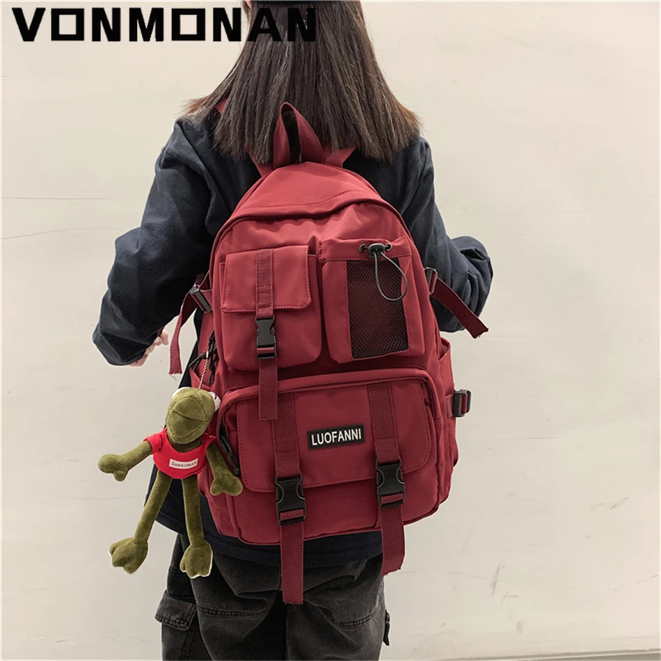 Multi Pocket Waterproof Backpack High Quality Nylon Backpacks for School Teenagers Girls and Boy Lovely Student Bookbag Mochilas