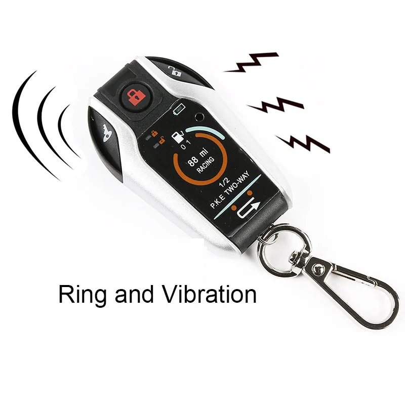 Universal 2 Way Motorcycle Anti-theft System Scooter Burglary Vibration Alarm Remote Engine Start For BMW/Honda/Suzuki