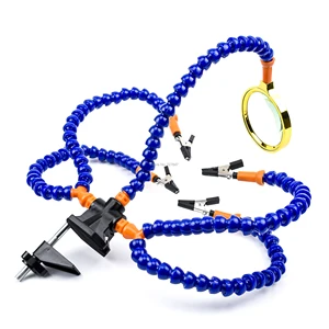 محطة لحام سطح المكتب مخرطة مرنة 5 أذرع لحام الحديد الوقوف ثنائي الفينيل متعدد الكلور إصلاح أداة اليد FPV RC أعلى 10 مبيعات RC تسقيف الحديد - No6