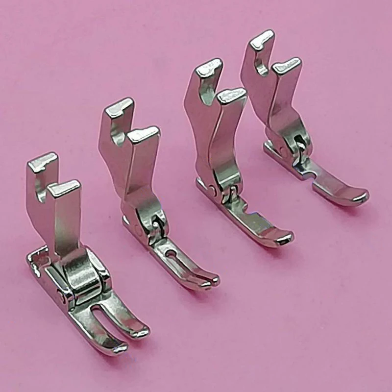 High Shank Zipper Presser Foot Split Hinged, Industrial Sewing Machine Cording Zipper Foot Right/Left, Ordinary Flat Foot