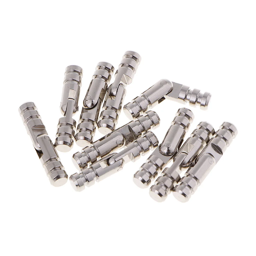 10x Copper Barrel Mini Craft Gift Wooden Box Cylindrial Hinge Hidden 25*5mm