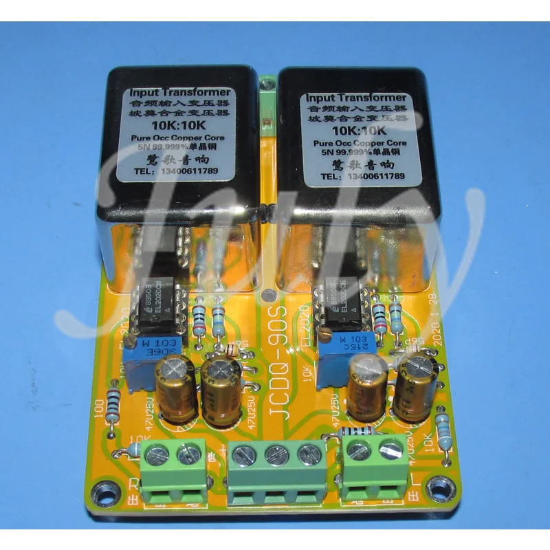 

Permalloy Transformer EL2020CN Current Feedback Single Operational Amplifier DC Preamplifier Board JCDQ-90R