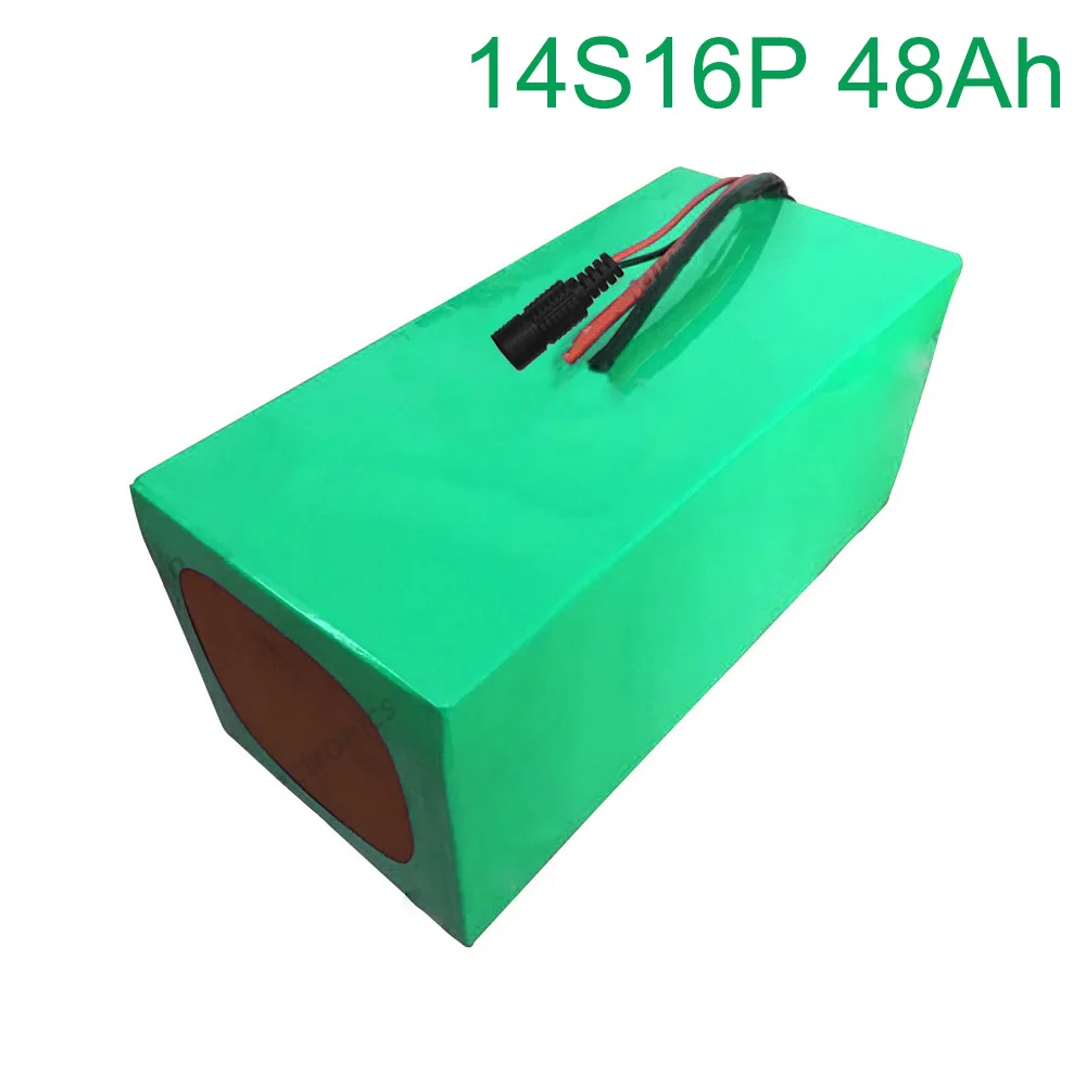 

52V 48Ah 14S16P 18650 Li-ion Battery electric two Three wheeled motorcycle bicycle 280*170*140mm