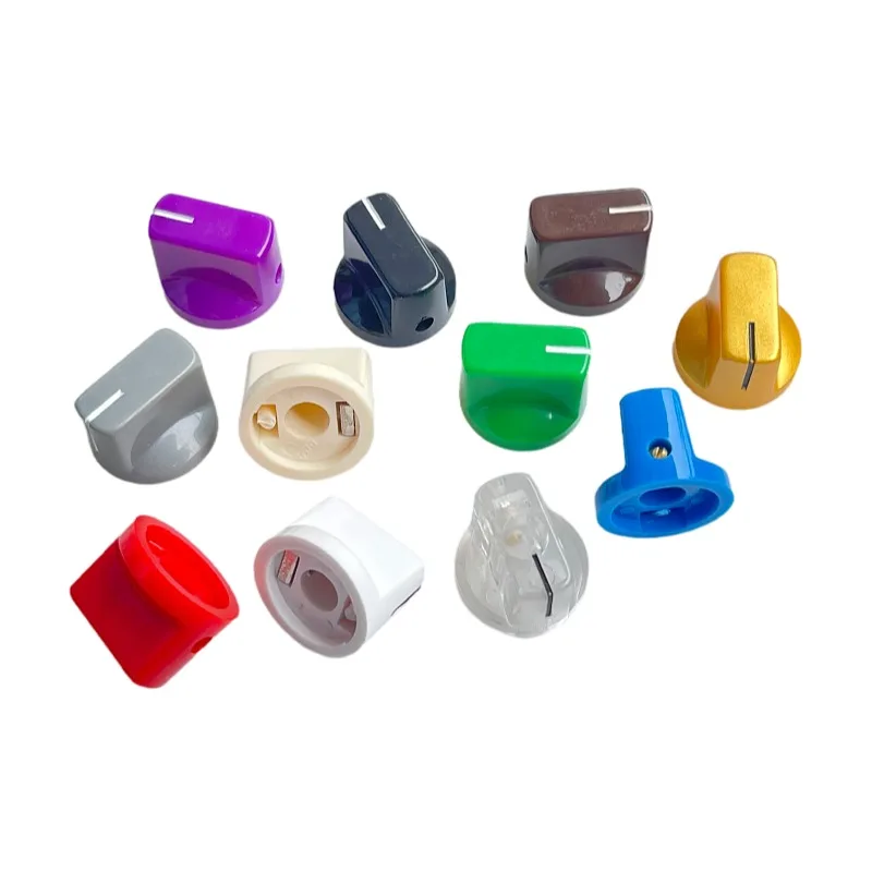 19x14 Guitar Amplifier Plastic Knob, HIFI DVD Volume Adjustment Knob, Effector Knob, Inner Hole 6.4MM.