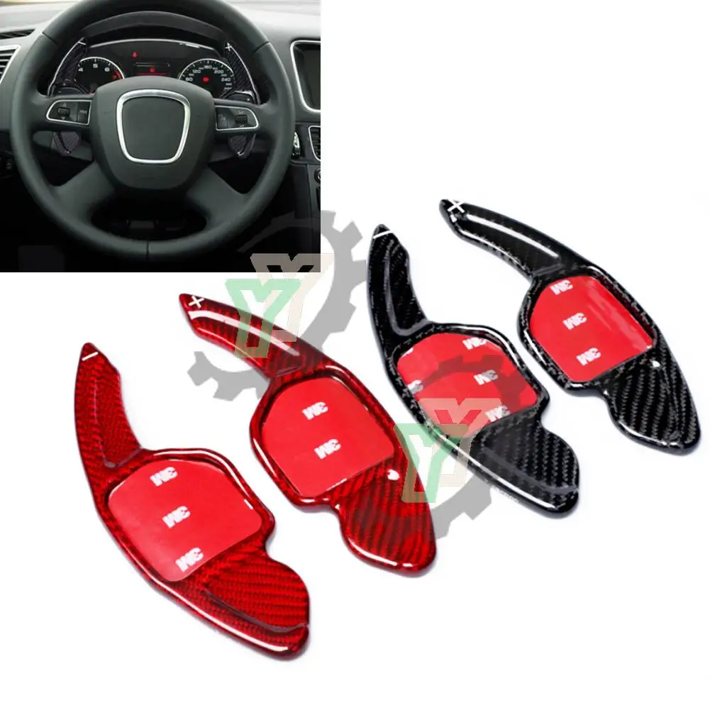 

2Pcs Car Steering Wheel Shift Paddles DSG Gear Extension Shifter For Audi A4L A5 A6L A8 Q5 Q7 S6 S8 RS6 S5 Electroplate Version