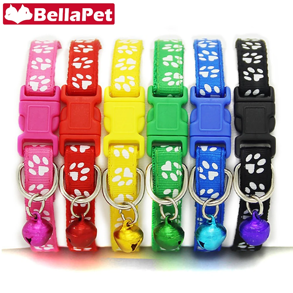 Flea Cat Collar for Cats Cute Flea Cat Collar with Bell Quick Release Cats Collar Charm Breakaway Pet Product Cat Necklace