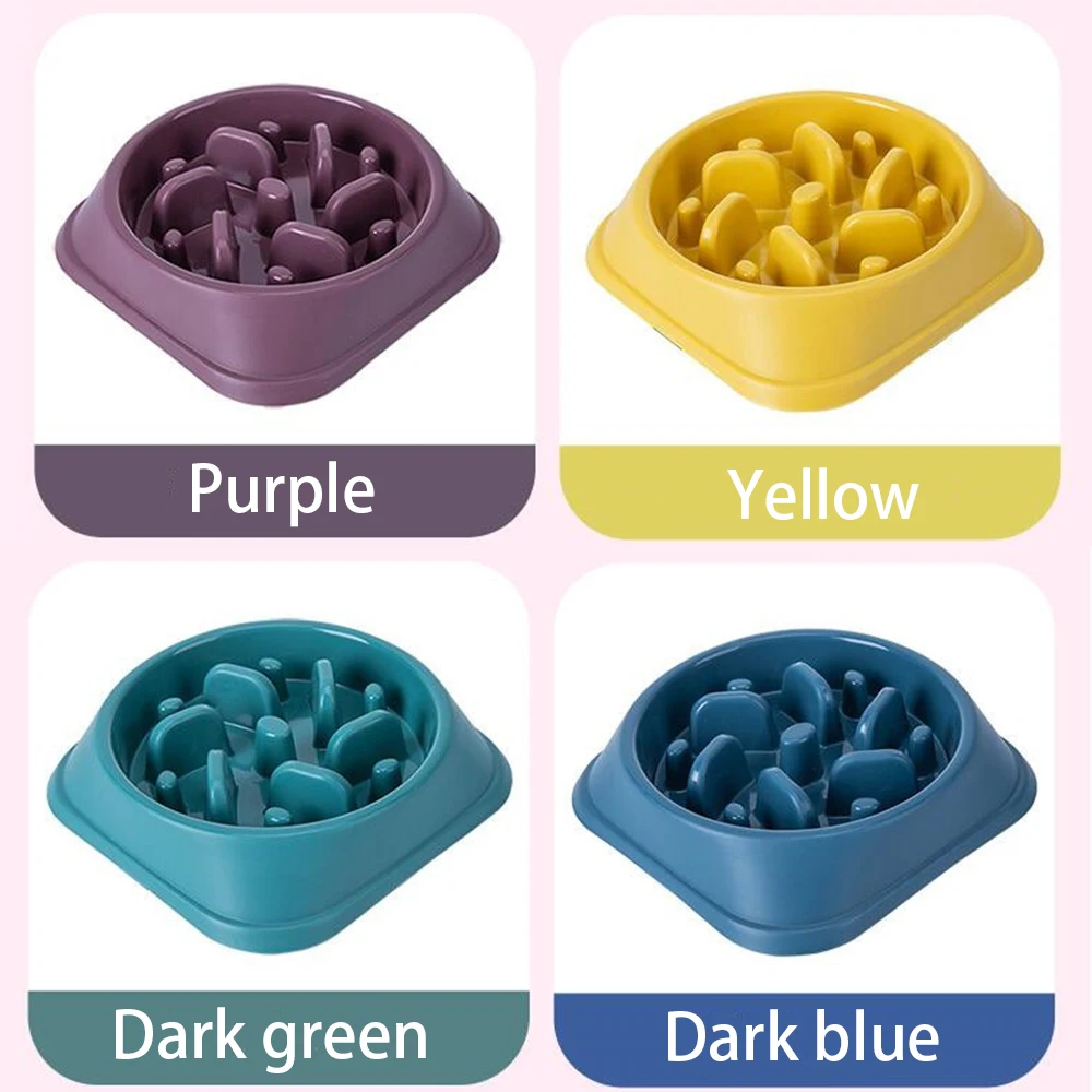 Haustier Hund Slow Feeder Schüssel Rutschfeste Puzzle Schüssel Anti-Schleppen Haustier Slower Food Futternäpfe Hund Schüssel für mittelgroße kleine Hunde Welpen – Detail 8