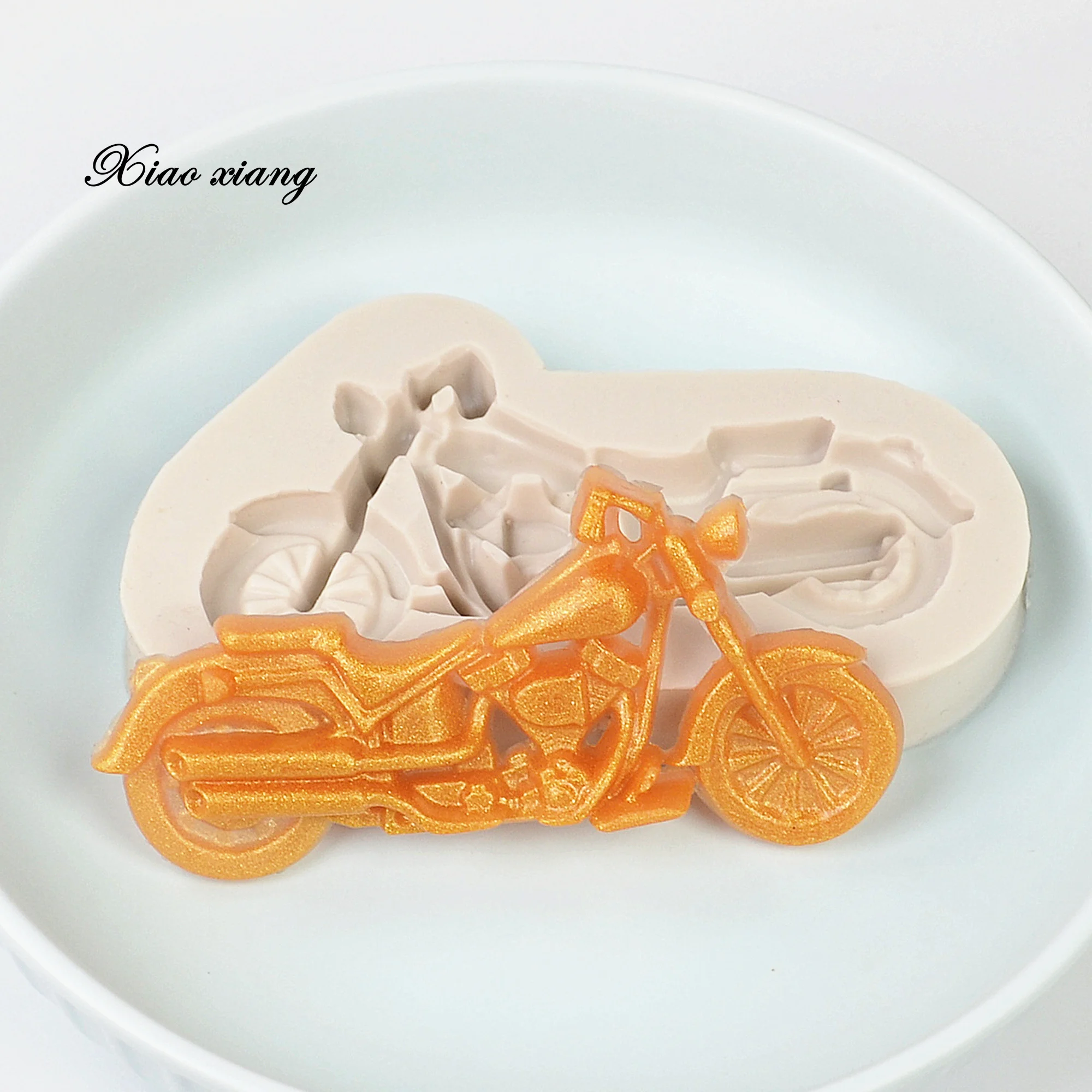 Motorcycle Silicone Mold Fondant Cake Decorating Tools Sugarcraft Chocolate Cakes Moulds Gum Cupcake Molds Bakeware M1980