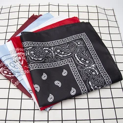 Bandeau de sauna pour femmes et hommes, foulard de cheveux Hip Hop noir, accessoires écharpe de cou, foulards carrés College