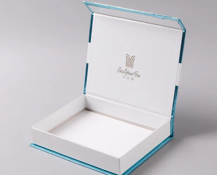 Book shape folding packing white magnetic gift box,customized box insert for gift packaging with foam or velvet ---DH10288