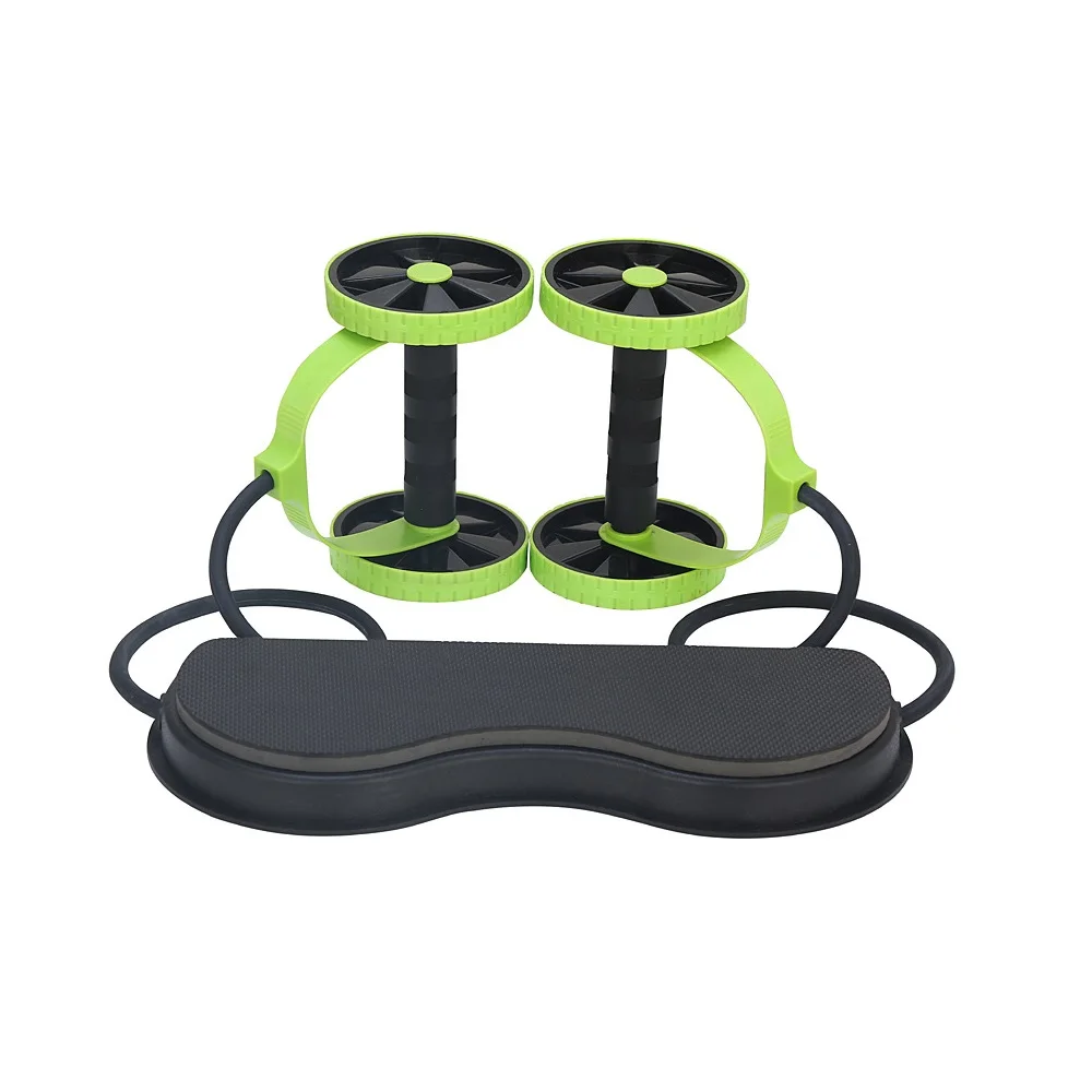 Roda de rolo duplo ab para treino, equipamento esportivo e de exercício abdominal para homens e mulheres, fácil de usar, fitness