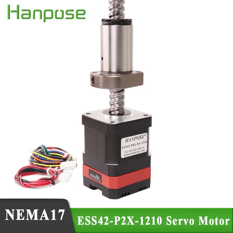 

1 PCS ESS42-P2X- SFU1210 60mm 1.8A 70N.cm ball screw 12V Closed Huan integrated motor NEMA 17 servo moto