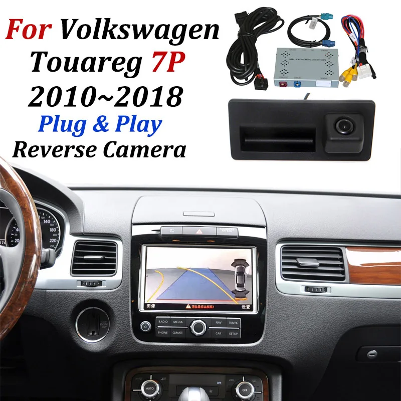 For Volkswagen VW Touareg 2 II (7P) 2010~2018 Original 6.5 And 8 Inch Screen No Need Coding Car Rear View Reverse Camera