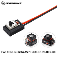 RC Switch Hobbywing Electric Switch for QUICRUN-10BL60/10BL120-SENSORED XERUN XR10 Justock XERUN-120A-V2.1 for 1/10 RC Cars