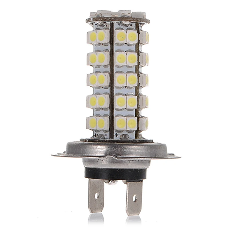 68 SMD 3528 1210 LED 안개등 슈퍼 밝은 흰색 전구 자동 주차 램프 전구 DC12V 지원, 1 개입, 드롭 배송