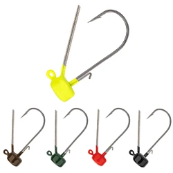 5pcs/lot Mushroom Jig Head Fishing Hook Weedless Fishing Ned Rig Bass Fishing Tackle 3.5g 5.5g 6.5g