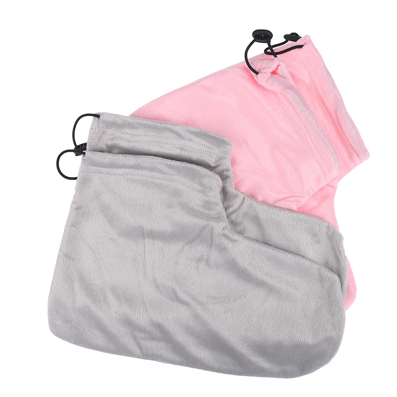 1 par luvas de proteção do pé mais quente parafina cera de calor spa pedicure manicure