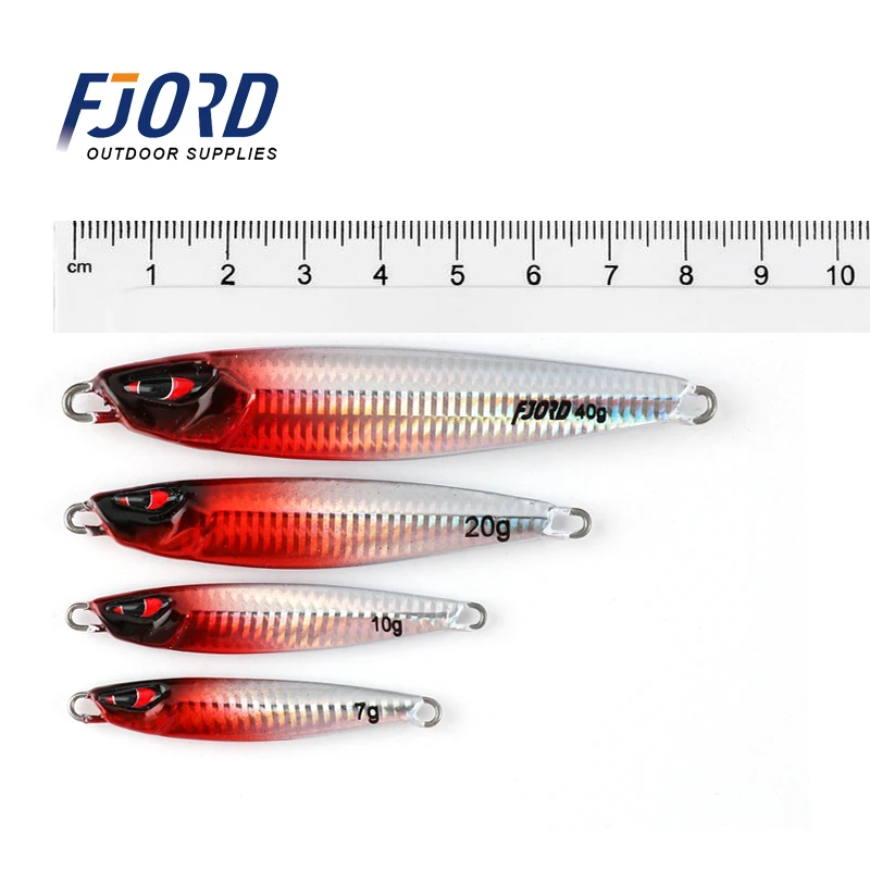 FJORD 40G 20G 30G 60G Hard Metal Jiging Spoon Fishing Lure Artificial Shore Casting Sinking Lead Bait Sea Bass Fishing Tackle
