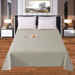 1Pc Thick 100% Cotton Flat Sheet Solid Color High Quality Bed Sheet Various Sizes Can Be Customized