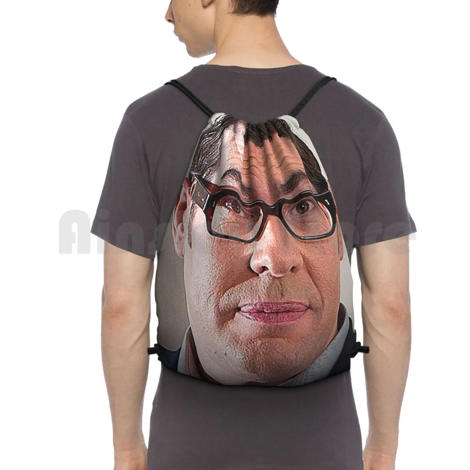 

Richard Osman Backpack Drawstring Bag Riding Climbing Gym Bag Richard Osman British Daddy Gameshow Cult Movie