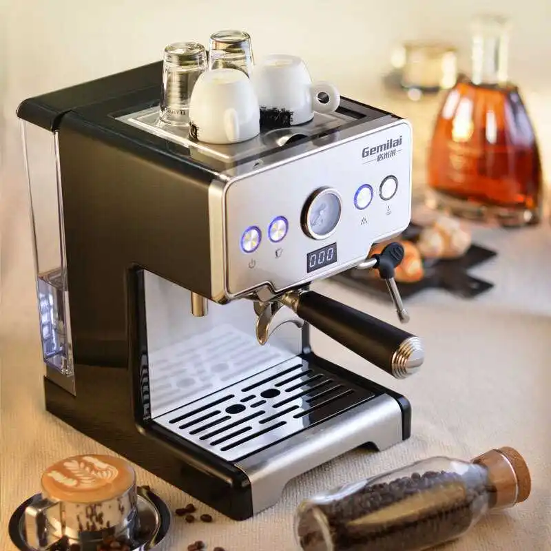 15 Bar Italian Coffee Machine Stainless Steel Steam Semi-automatic Milk Bubble Espresso Coffee Maker Commercial CRM3605