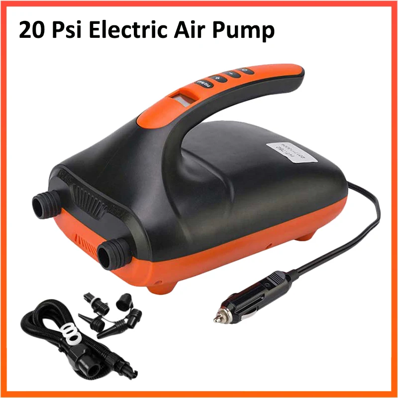 

Max 20PSI Inflatable Electric Air Pump High Speed Dual Stage For Outdoor Paddle Board Airbed SUP Paddleboard Inflatable Parts