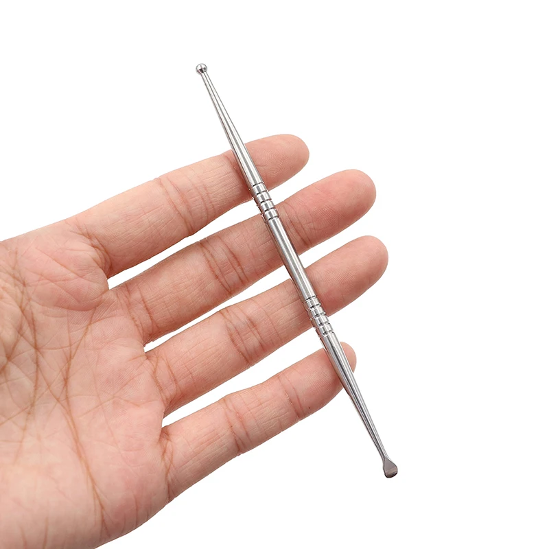 1PCS Ear Massage Pen 11cm/13cm Stainless Steel Brass Copper Ear Massage Acupuncture Probe Acupoint Detecting Pen Probe Stick