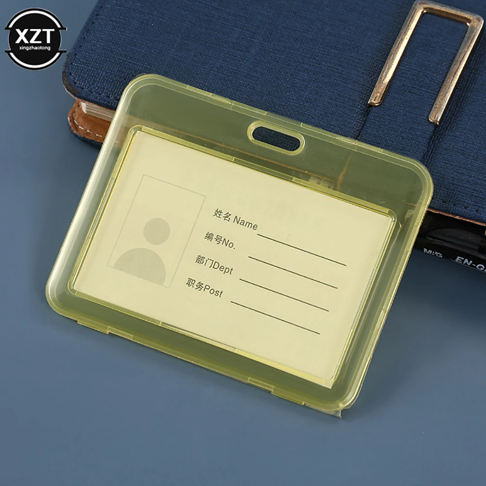 غطاء بطاقة شفاف مقاوم للماء حامل بطاقة حافلة الطالب حافظة بطاقات الائتمان التجارية حامل بطاقة الهوية البنك حماية ملحقات المكتب