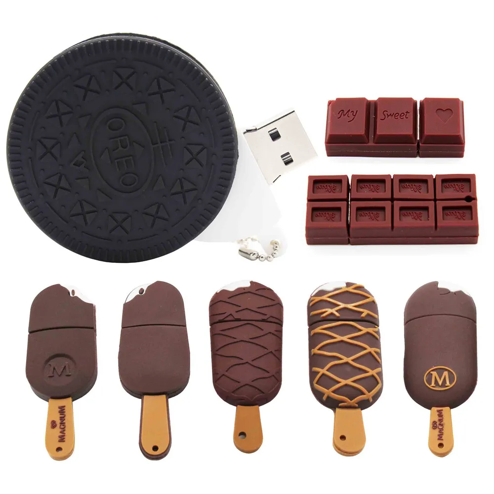 TEXT ME cartoon Oreo ice cream model usb2.0 4GB 8GB 16GB 32GB 64GB pen drive USB Flash Drive creative gifty Stick Pendrive