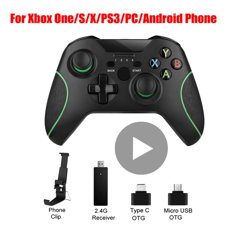 Mando para Xbox One S X, PS3, TV Box, teléfono, Android, PC, Bluetooth
