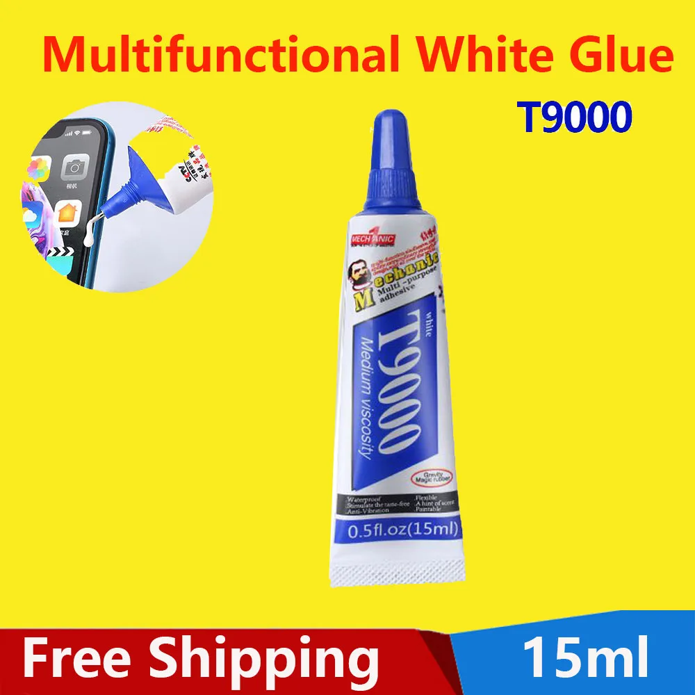 

T9000 Glue Repair Glue Mobile Phone Frame Glue Warped Screen Glue Paste LCD Screen White Glue Original Deck Drill Glue 15ml