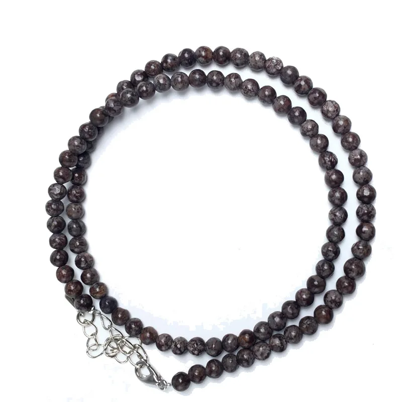 Natürliche 4mm Tigerauge Sodalith Amazonit Labradorit Perlenkette in Verschiedenen Farben Geschenke für Mädchen Modisches Armband Choker – Detail 15