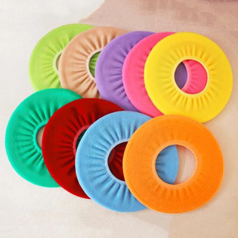 1Pc Toilet Seat Case Warmer Toilet Accessories Pedestal Pan Cushion Pads Washable Toilet Seat Covers Random Color Toilet Covers