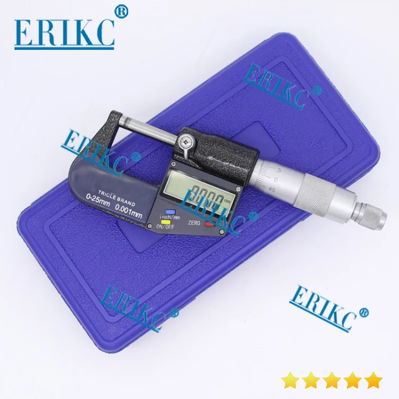 ERIKC digital micrometer gauge E1024006 auto fuel engine part Micrometer for common rail system