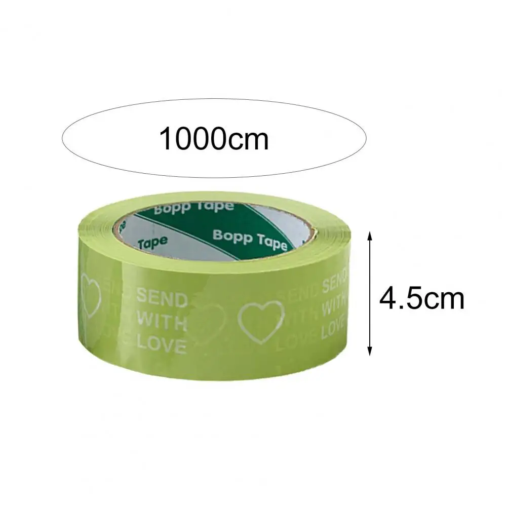 1 rotolo Matcha verde nastro da imballaggio trasparente modello elastico nastro sigillante robusto ad alta viscosità custodia impermeabile nastro sigillante per fai da te