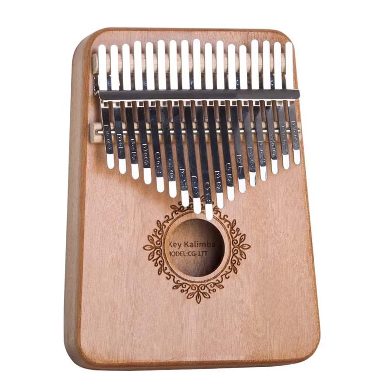 Kalimba 17 Keys Thumb Piano High Quality Wood Mahogany Mbira Body Afircan Sanza With Kalimba Bag Creative Music Box Finger Piano