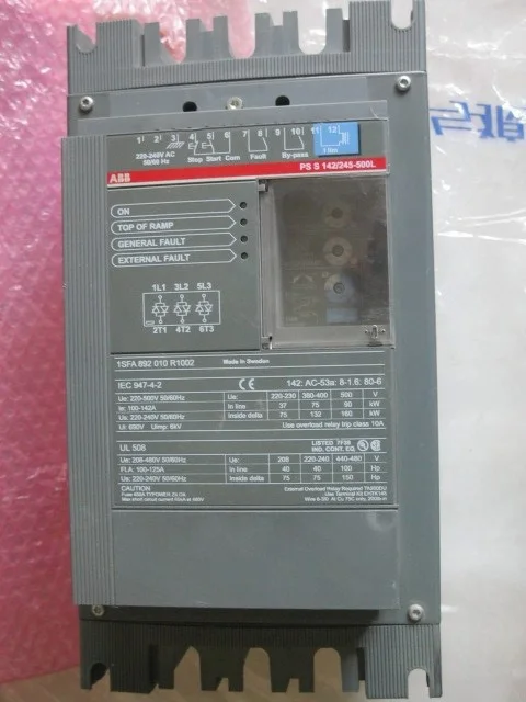 

ABB soft starter PSS142/245-500L 75kw