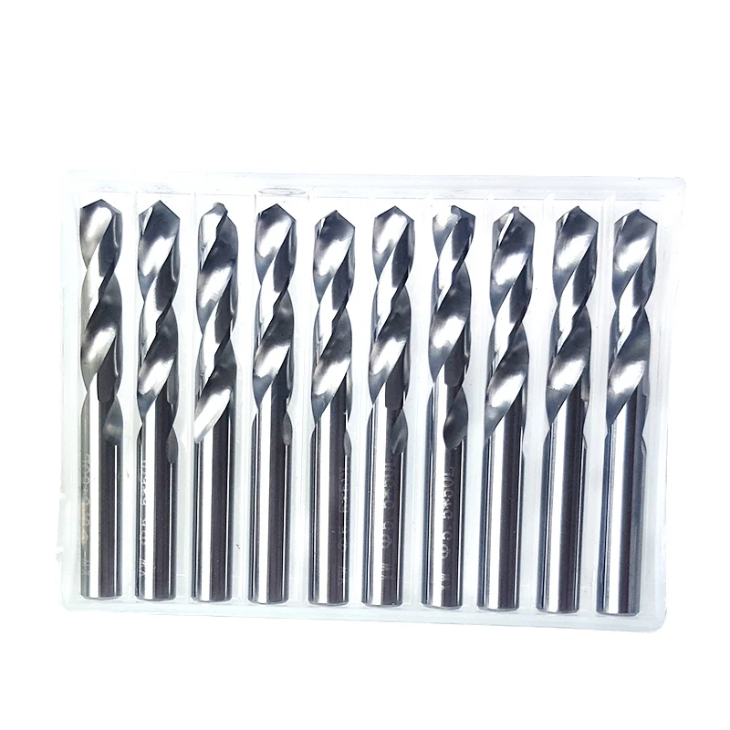 10pcs Hard Alloy STRAIGHT Shank เจาะ 2mm 2.5mm 3mm 3.5mm 4.0mm สว่านโรตารี่โลหะผสม twist เจาะ