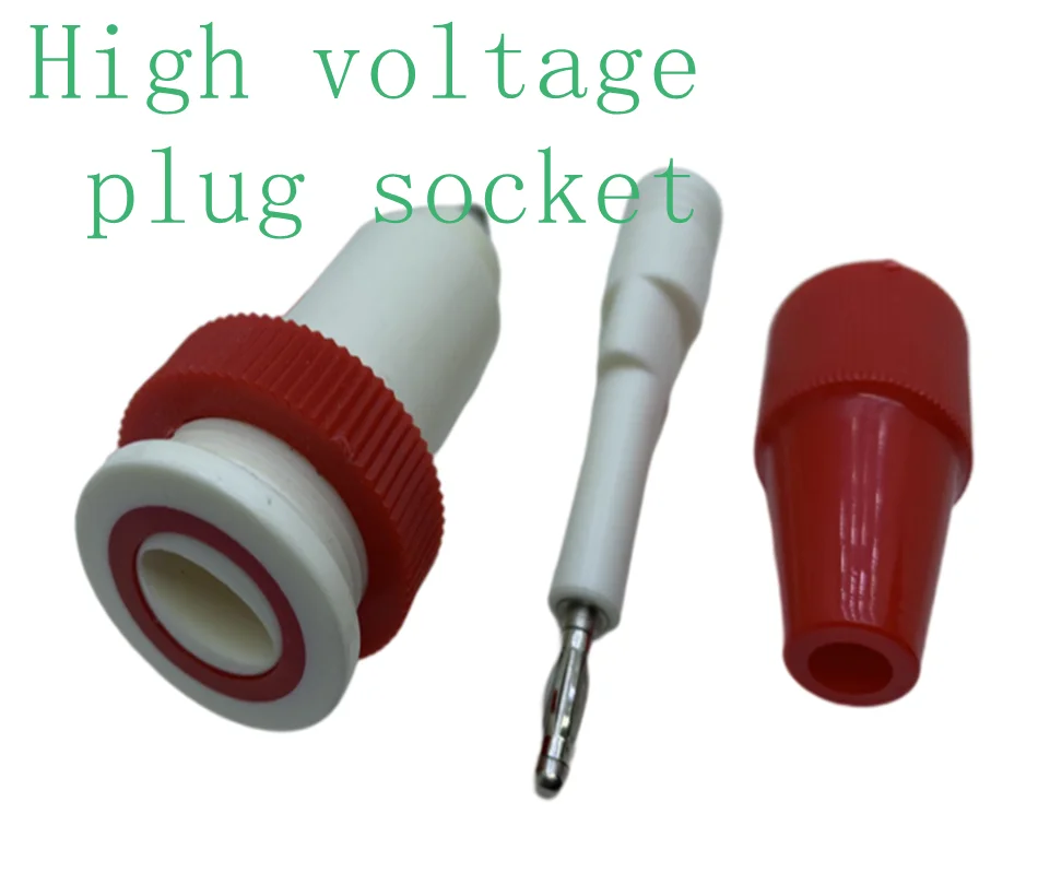 High Voltage Resistance Banana Plug Socket, The Surface is Oval Plug-in 10A Current for High Voltage Test Joint, 20KV