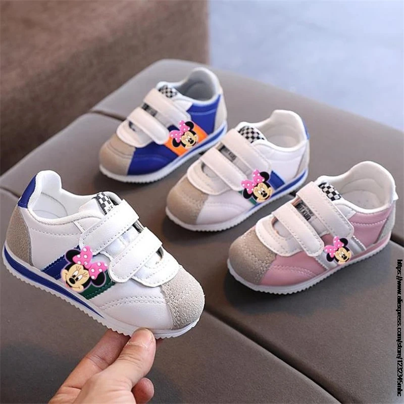 Kids Brand Kids Shoes Children\'s Mickey Minnie Sports Shoes Casual Shoes Duck Shoes For Girls Shoes For Boys