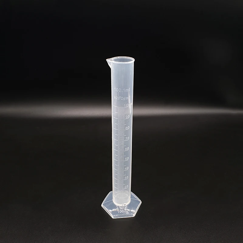 1pc Plastic Measuring Cylinder Graduated Cylinders for Lab Supplies Laboratory Tools School Lab Accessories