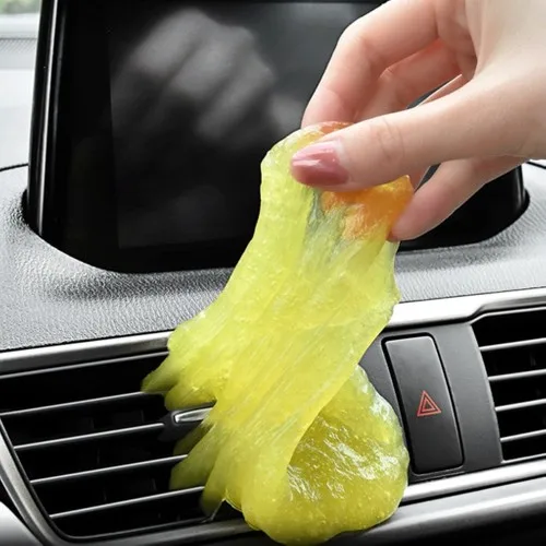 Auto Keyboard Phone Cleaning Gel Car Clean glue gum silica gel car keyboard dust dirt cleaner cute green slime practical