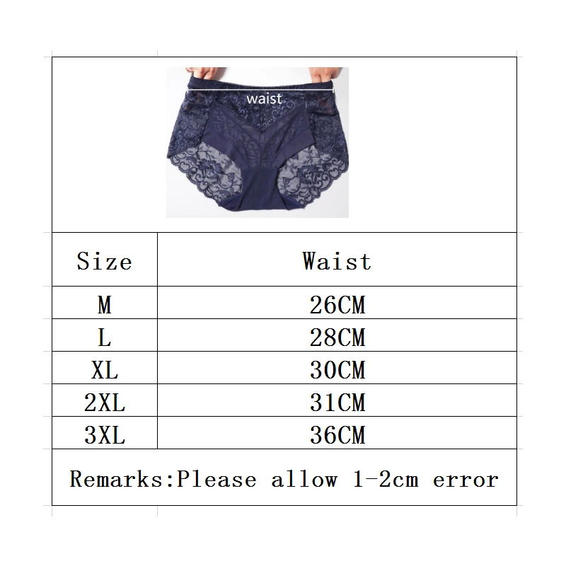 Women Cotton High Waist Underwear Sexy Lace Female Panties Shapewear Abdomen Hips Slimming Calcinha Lingerie Briefs Seamless