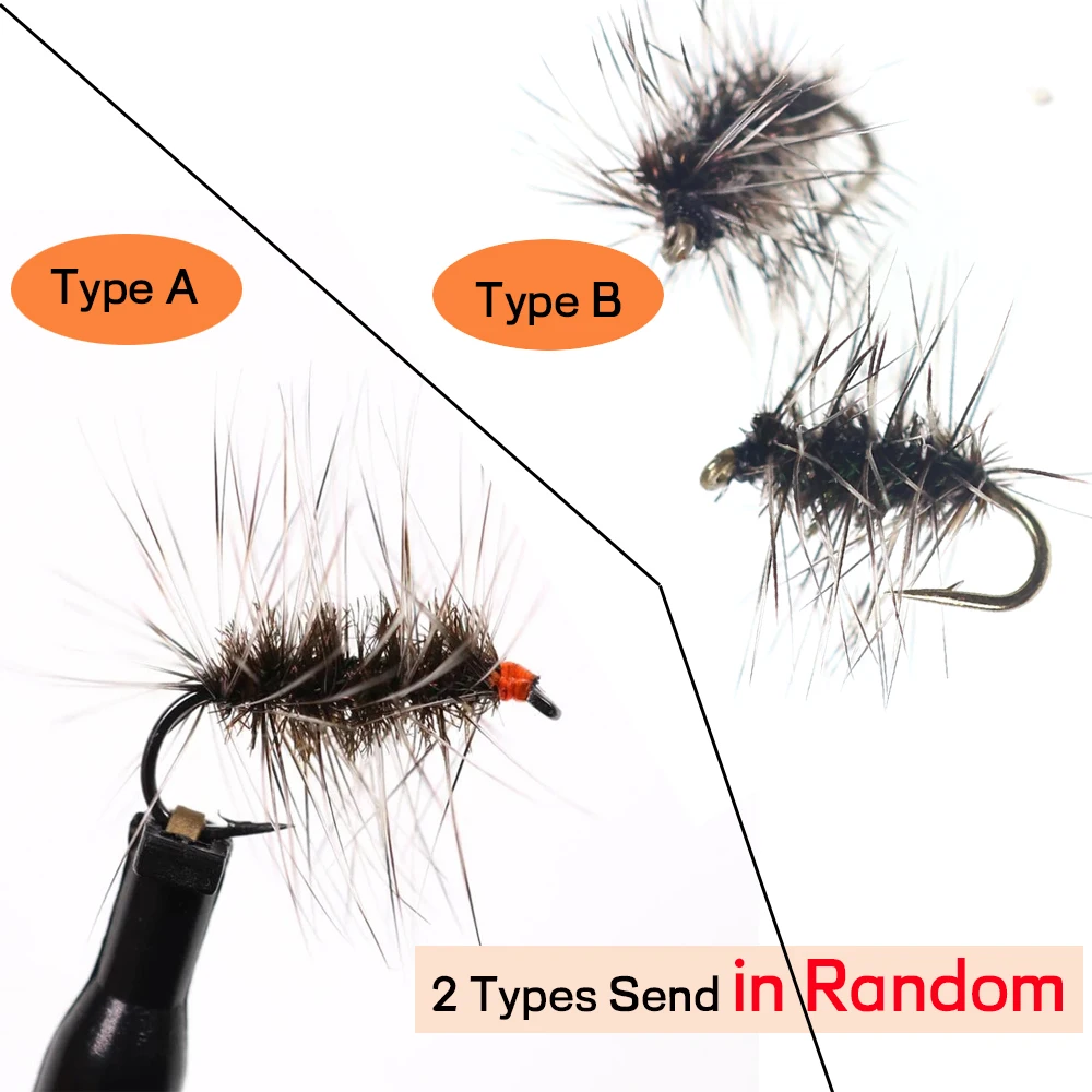 Wifreo Griffith's Gnat Midge Fly mosca seca trucha tamaño 14-20 - imagen 4